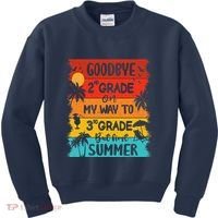 Goodbye 2nd Grade Hello Summer Last Day Of School Graduation Kids Sweatshirt thumb 0