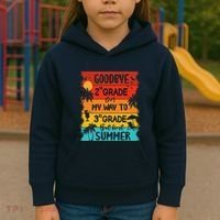 Goodbye 2nd Grade Hello Summer Last Day Of School Graduation Kids Hoodie thumb 3