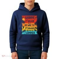 Goodbye 2nd Grade Hello Summer Last Day Of School Graduation Kids Hoodie thumb 4