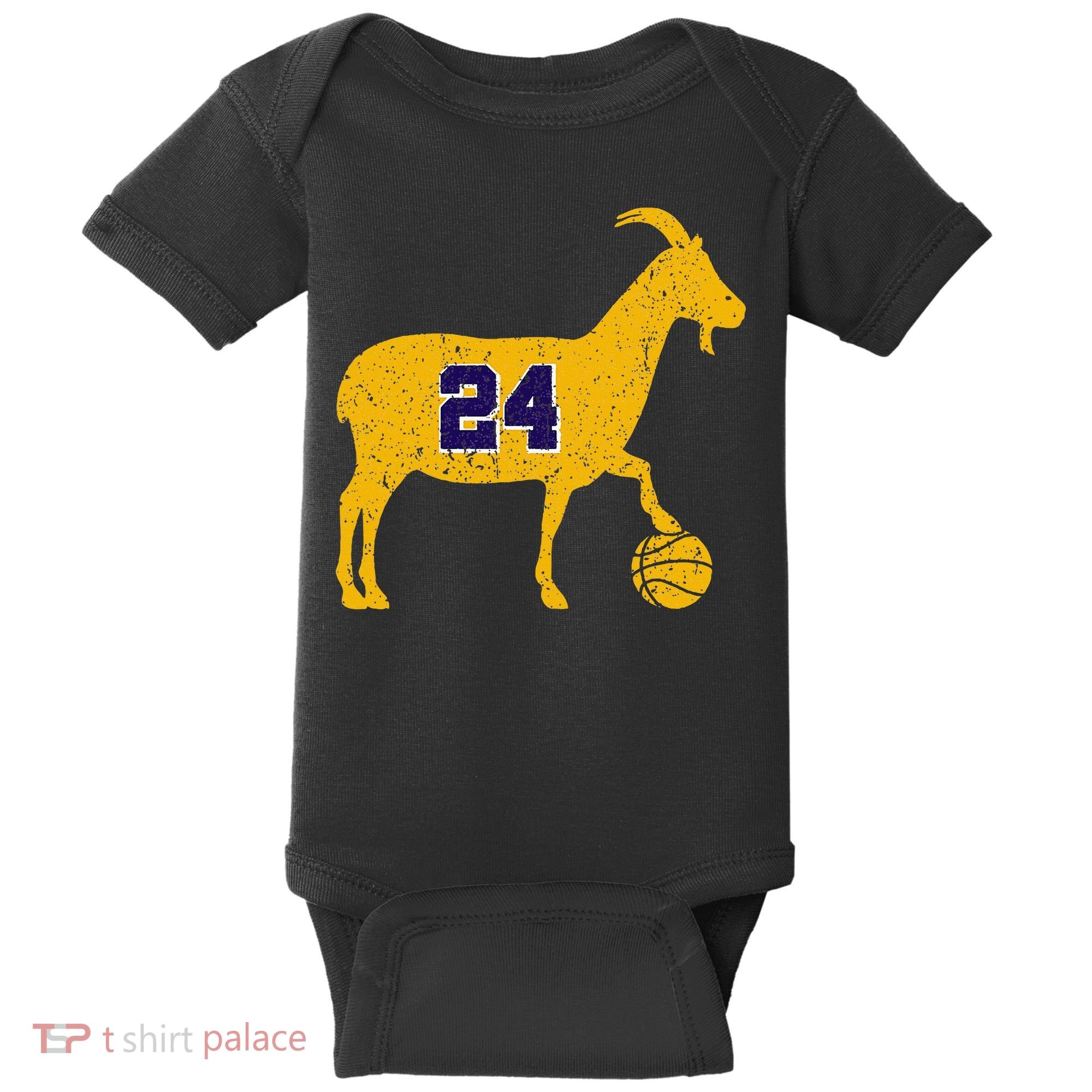 Goat 24 La Basketball Baby Bodysuit