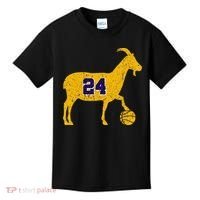 Goat 24 La Basketball Kids T-Shirt thumb 0