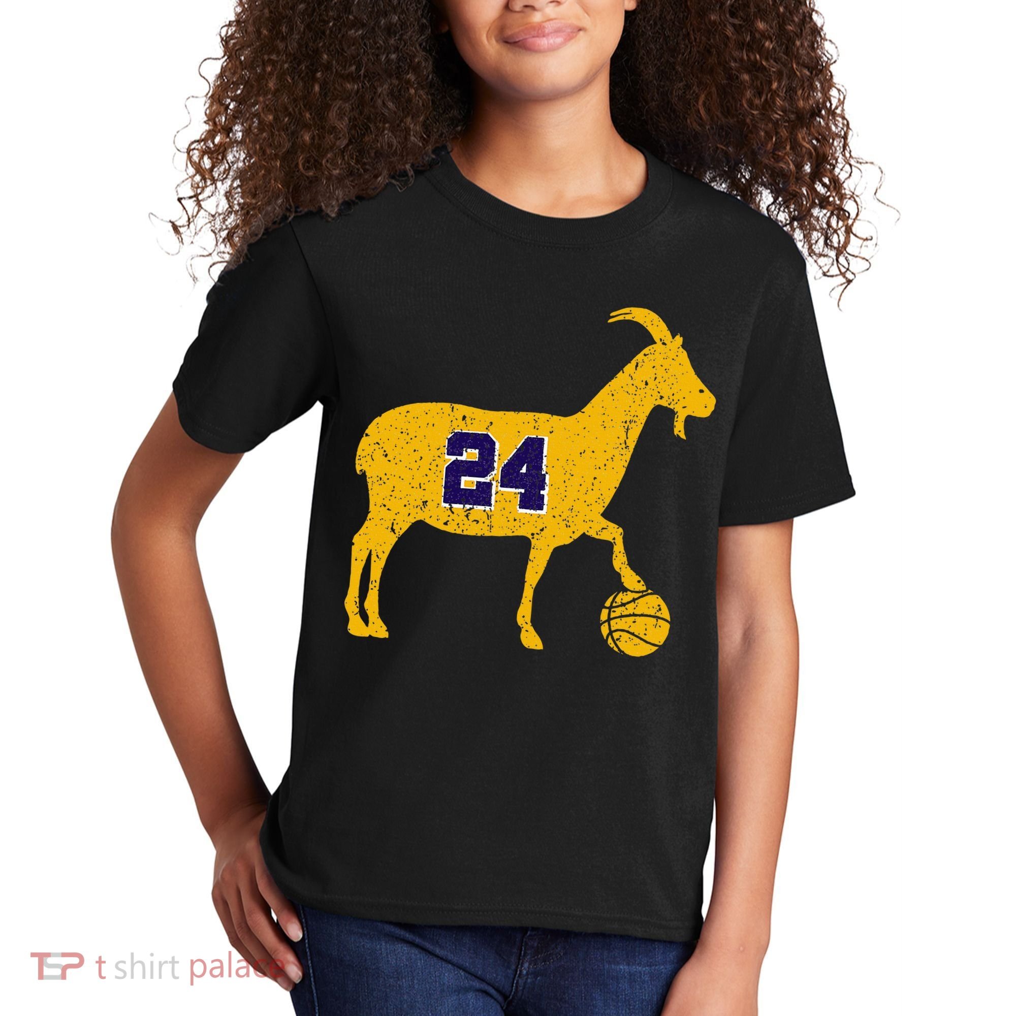 Goat 24 La Basketball Kids T-Shirt