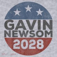 Gavin 2028 Retro Gavin Newsom For President 2028 Women's Sweatshirt thumb 2