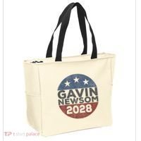 Gavin 2028 Retro Gavin Newsom For President 2028 Tote Bag thumb 2