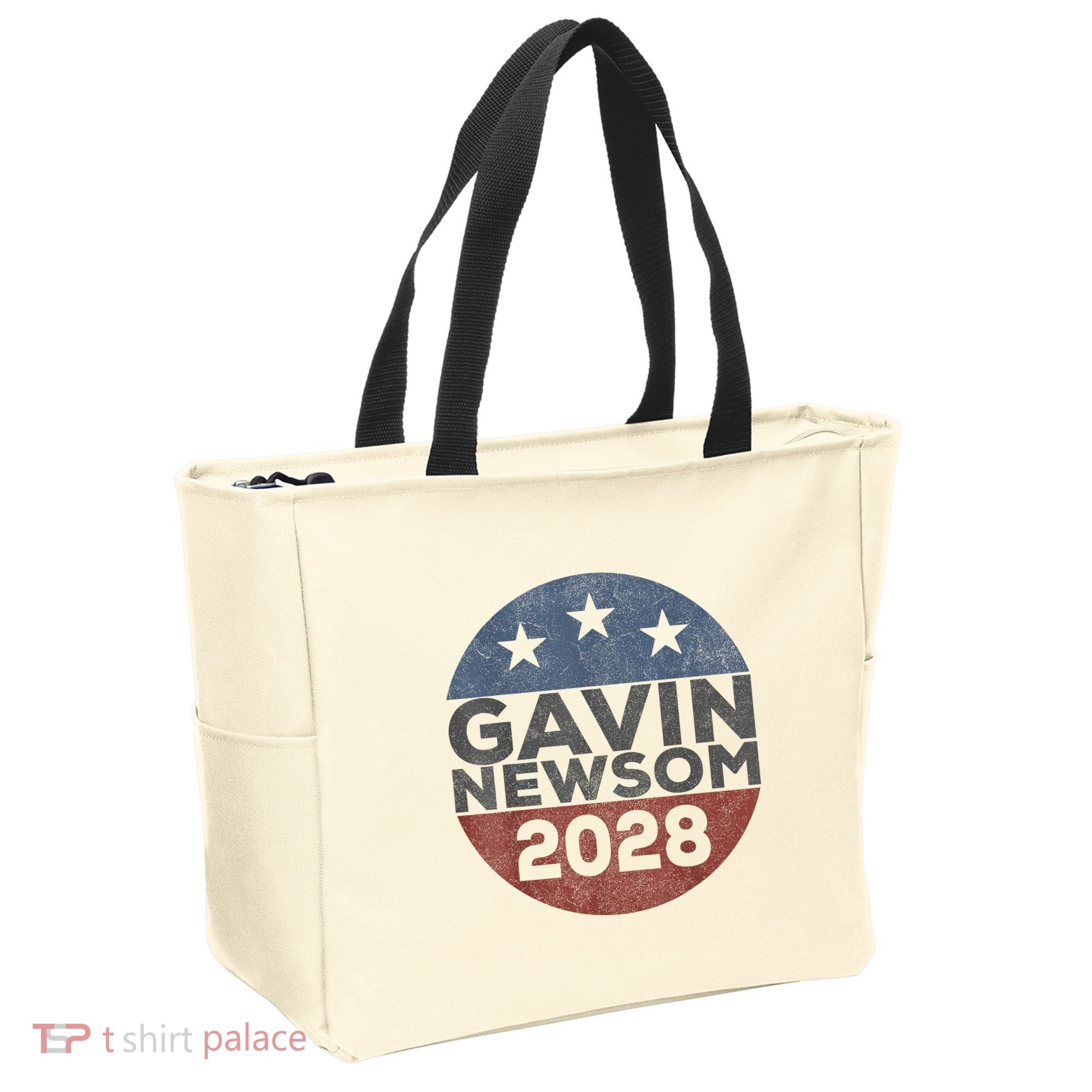 Gavin 2028 Retro Gavin Newsom For President 2028 Tote Bag