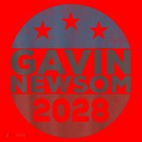 Gavin 2028 Retro Gavin Newsom For President 2028 Santa Hat thumb 1