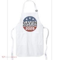 Gavin 2028 Retro Gavin Newsom For President 2028 Apron thumb 0