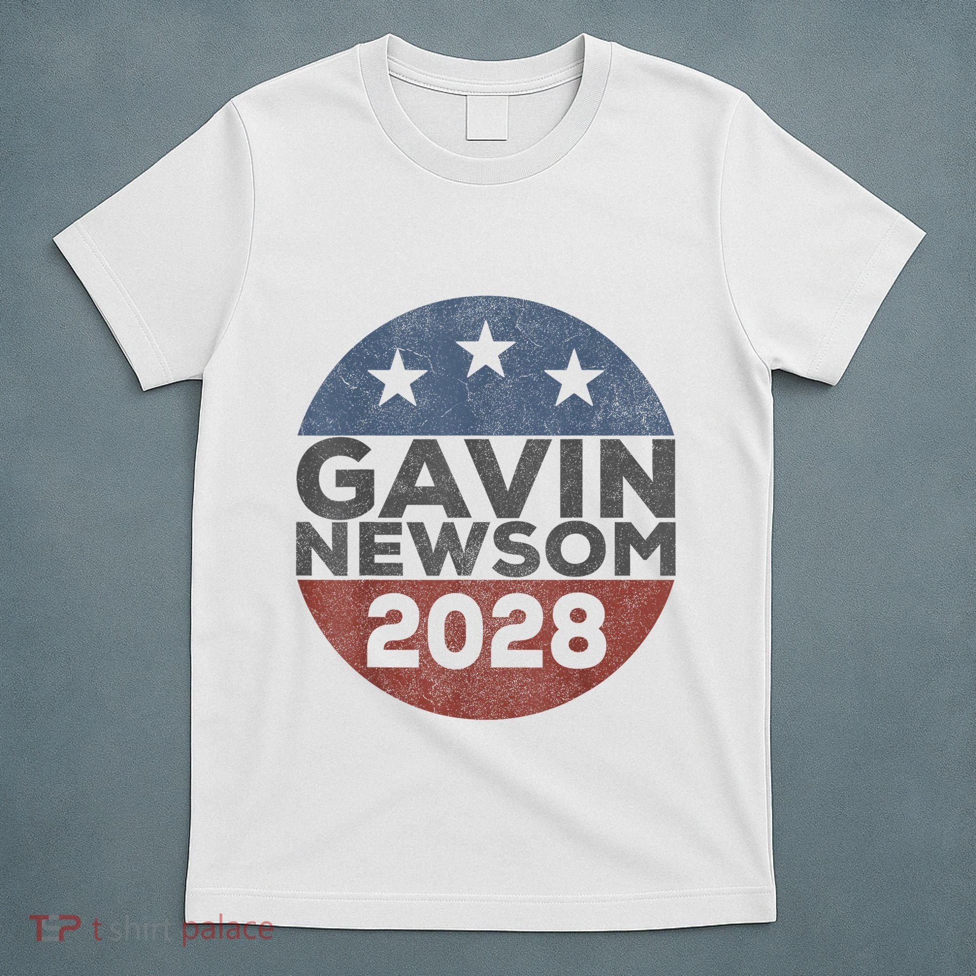 Gavin 2028 Retro Gavin Newsom For President 2028 T-Shirt