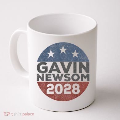 Gavin 2028 Retro Gavin Newsom For President 2028 Coffee Mug