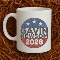 Gavin 2028 Retro Gavin Newsom For President 2028 Coffee Mug thumb 2