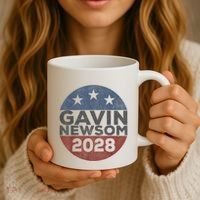 Gavin 2028 Retro Gavin Newsom For President 2028 Coffee Mug thumb 3