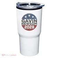 Gavin 2028 Retro Gavin Newsom For President 2028 Tumbler thumb 0