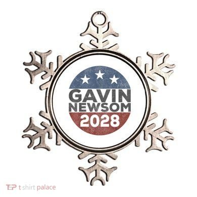 Gavin 2028 Retro Gavin Newsom For President 2028 Ornament