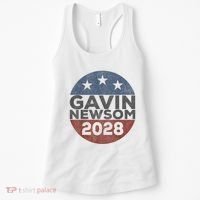 Gavin 2028 Retro Gavin Newsom For President 2028 Women's Tank Top thumb 0
