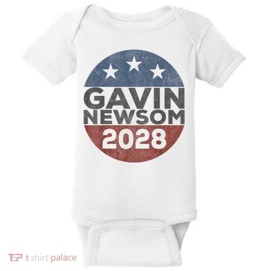 Gavin 2028 Retro Gavin Newsom For President 2028 Baby Bodysuit
