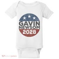 Gavin 2028 Retro Gavin Newsom For President 2028 Baby Bodysuit thumb 0
