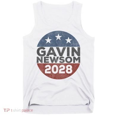 Gavin 2028 Retro Gavin Newsom For President 2028 Tank Top