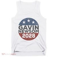 Gavin 2028 Retro Gavin Newsom For President 2028 Tank Top thumb 0