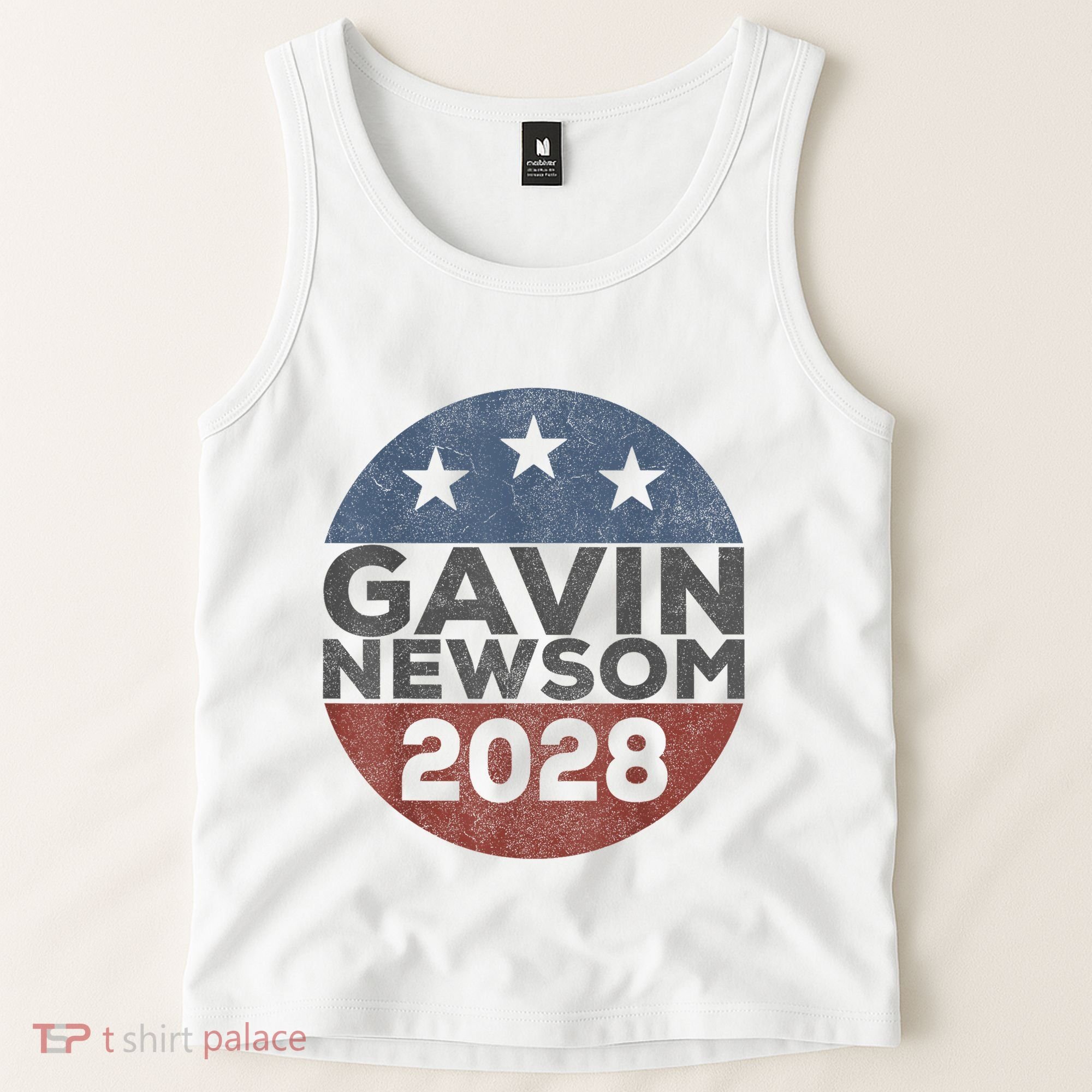 Gavin 2028 Retro Gavin Newsom For President 2028 Tank Top