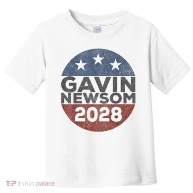 Gavin 2028 Retro Gavin Newsom For President 2028 Toddler T-Shirt