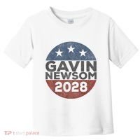 Gavin 2028 Retro Gavin Newsom For President 2028 Toddler T-Shirt thumb 0