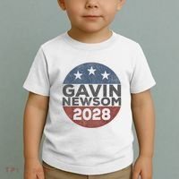 Gavin 2028 Retro Gavin Newsom For President 2028 Toddler T-Shirt thumb 2