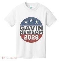 Gavin 2028 Retro Gavin Newsom For President 2028 Kids T-Shirt thumb 0