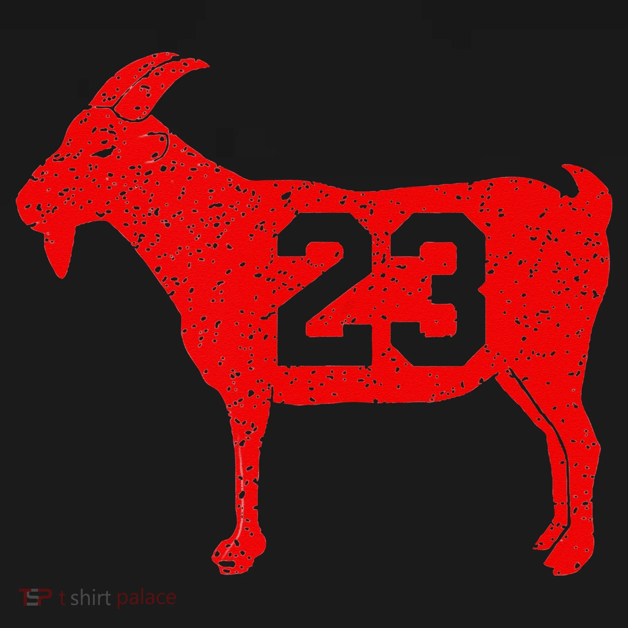 GOAT 23 Vintage Red Doggie Tank