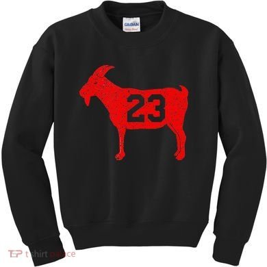 GOAT 23 Vintage Red Kids Sweatshirt