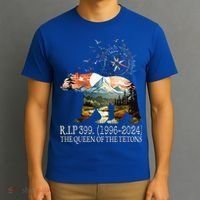 Grizzly 399 28 Years Old Memory The Queen Of The Tetons T-Shirt thumb 3