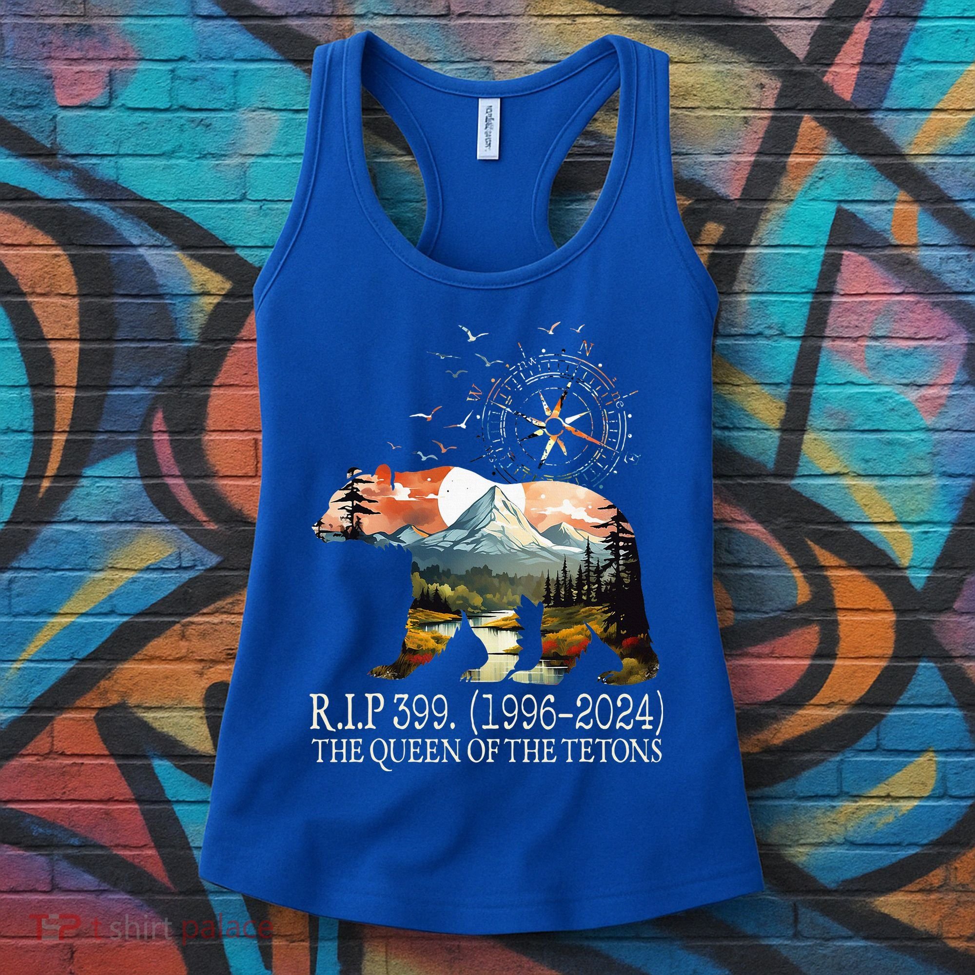 Grizzly 399 28 Years Old Memory The Queen Of The Tetons Women's Tank Top