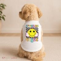 Girl 3rd Grade Vibes Smile Face Back To School Third Grade Doggie Tank thumb 2