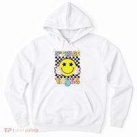 Girl 3rd Grade Vibes Smile Face Back To School Third Grade Hoodie thumb 0