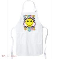 Girl 3rd Grade Vibes Smile Face Back To School Third Grade Apron thumb 0