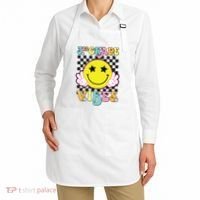 Girl 3rd Grade Vibes Smile Face Back To School Third Grade Apron thumb 2