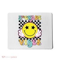 Girl 3rd Grade Vibes Smile Face Back To School Third Grade Mousepad thumb 0