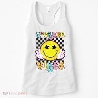 Girl 3rd Grade Vibes Smile Face Back To School Third Grade Women's Tank Top thumb 0
