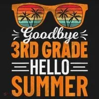 Goodbye 3rd Grade Hello Summer Third Grade Doggie Tank thumb 4