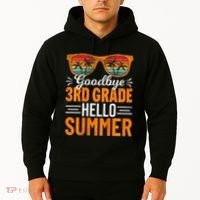Goodbye 3rd Grade Hello Summer Third Grade Hoodie thumb 2