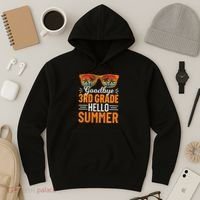 Goodbye 3rd Grade Hello Summer Third Grade Hoodie thumb 3