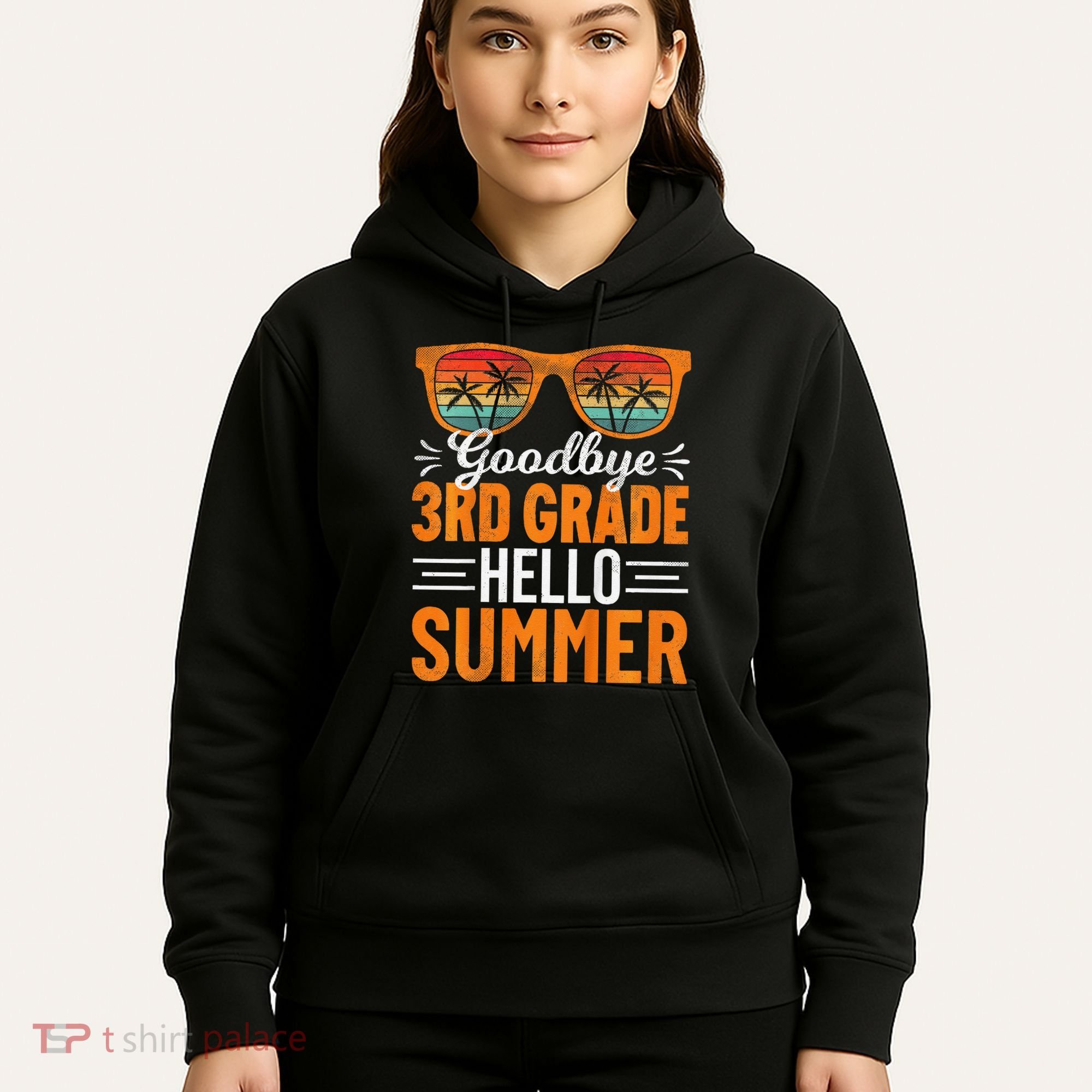 Goodbye 3rd Grade Hello Summer Third Grade Hoodie