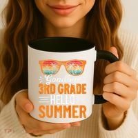 Goodbye 3rd Grade Hello Summer Third Grade Coffee Mug thumb 3