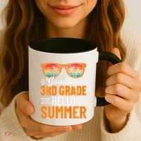 Goodbye 3rd Grade Hello Summer Third Grade Coffee Mug thumb 3