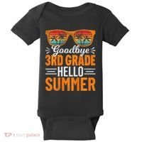 Goodbye 3rd Grade Hello Summer Third Grade Baby Bodysuit thumb 0