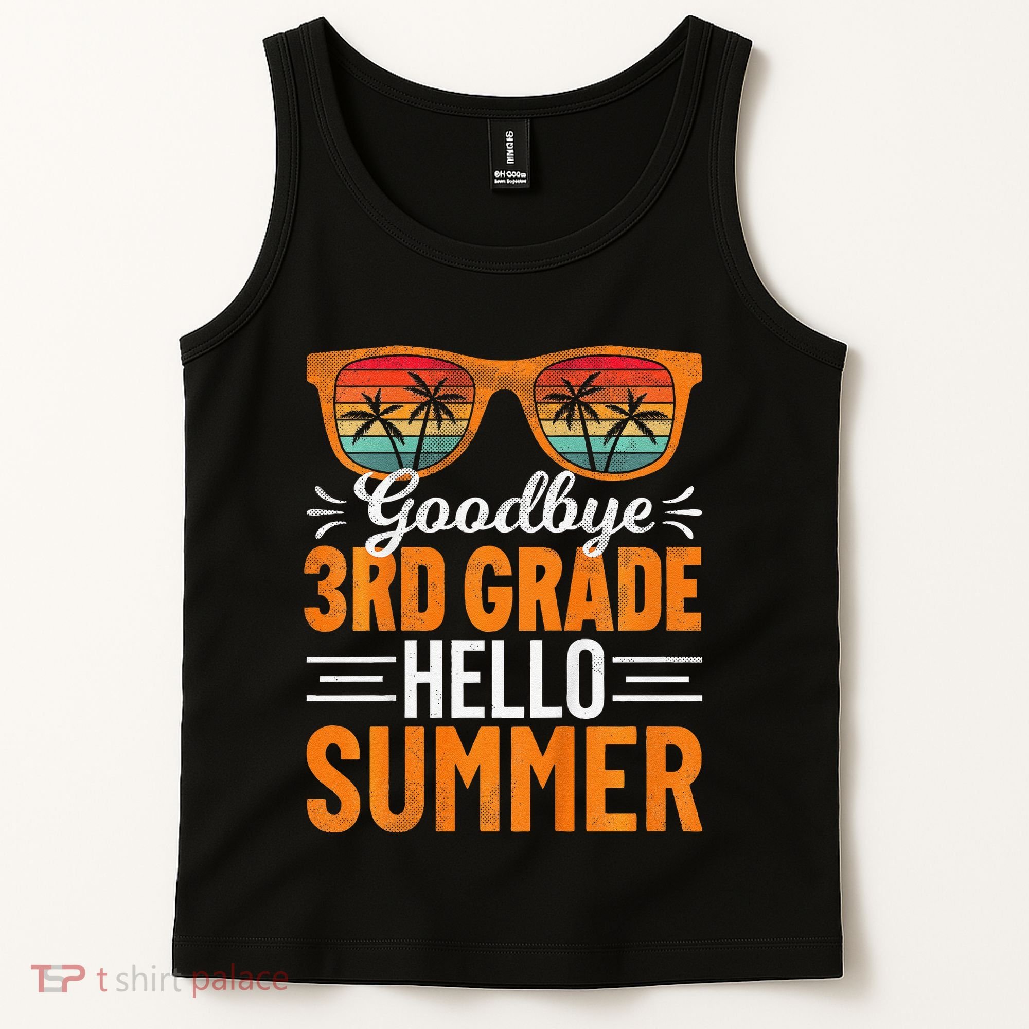 Goodbye 3rd Grade Hello Summer Third Grade Tank Top