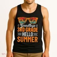 Goodbye 3rd Grade Hello Summer Third Grade Tank Top thumb 3