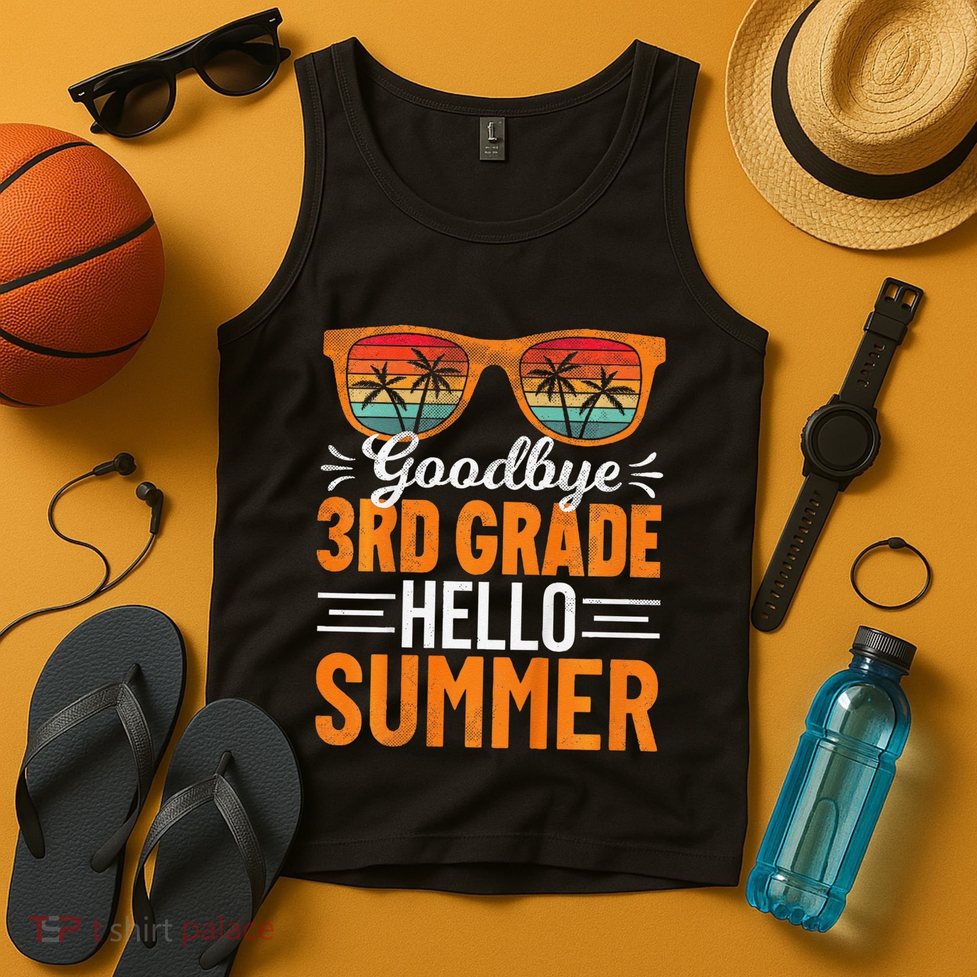 Goodbye 3rd Grade Hello Summer Third Grade Tank Top