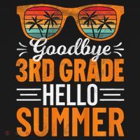 Goodbye 3rd Grade Hello Summer Third Grade Tank Top thumb 6