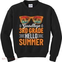 Goodbye 3rd Grade Hello Summer Third Grade Kids Sweatshirt thumb 0