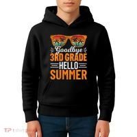 Goodbye 3rd Grade Hello Summer Third Grade Kids Hoodie thumb 4